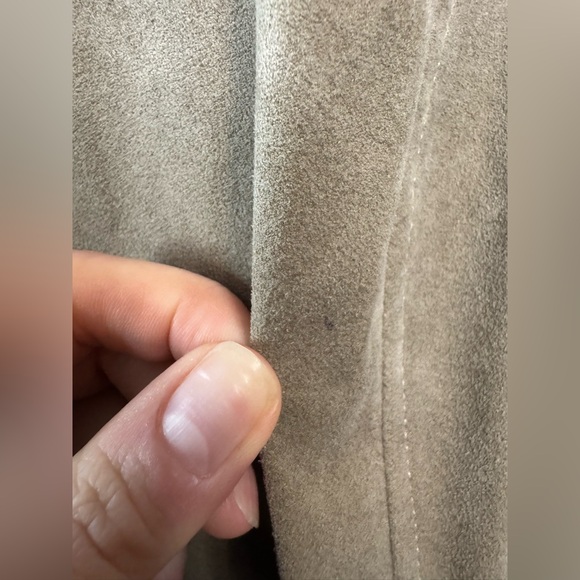 Leather/ suede reversible women’s trench coat - Picture 12 of 16